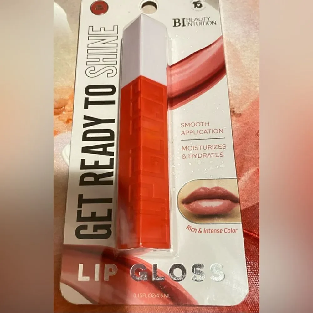 🛍️2 Beauty Intuition Natural Nude Get Ready To Shine & Pink Peony Lip 👄Gloss💄